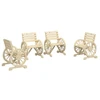Image de vidaXL Chaises de jardin 4 pcs. Sapin massif