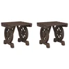 Image de vidaXL Tabouret de jardin 2 pcs. Bois massif sapin