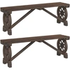 Image de vidaXL Bancs de jardin 2 pcs. Sapin massif