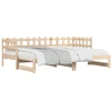 Image de vidaXL Lit de jour extensible 2x(80x200) cm Pin massif