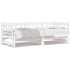 Image de vidaXL Lit de jour extensible Blanc 2x(90x190) cm Pin massif