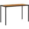 Image de vidaXL Table de jardin avec plateau en acacia 115x54x74 cm Poly rotin