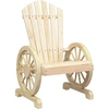 Image de vidaXL Chaise de jardin Adirondack en bois massif de sapin
