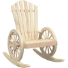 Image de vidaXL Chaise à bascule Adirondack en bois massif de sapin