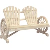 Image de vidaXL Chaise de jardin Adirondack 2 places en bois massif de sapin