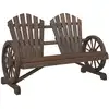 Image de vidaXL Chaise de jardin Adirondack 2 places en bois massif de sapin