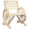 Image de vidaXL Chaise de jardin 58x58x78,5 cm bois massif sapin