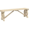 Image de vidaXL Banc de jardin 115 cm bois massif sapin