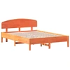 Image de vidaXL Lit en bois massif sans matelas pin brun cireux 140x200 cm
