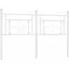 Image de vidaXL Tête de lit de rechange en métal blanc 160 cm