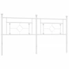 Image de vidaXL Tête de lit de rechange en métal blanc 180 cm