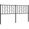 Image de Tête de lit métal noir 160 cm