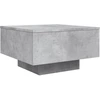 Image de vidaXL Table basse gris béton 55x55x31 cm Bois composite