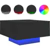 Image de vidaXL Table basse avec lampes LED Noir 55x55x31 cm