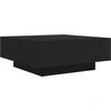Image de vidaXL Table basse noire 80x80x31 cm Bois composite