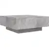 Image de vidaXL Table basse gris béton 80x80x31 cm Bois composite