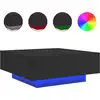 Image de vidaXL Table basse avec lampes LED Noir 80x80x31 cm