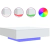 Image de vidaXL Table basse avec lampes LED blanc 100x100x31 cm