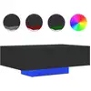 Image de vidaXL Table basse avec lampes LED Noir 85x55x31 cm