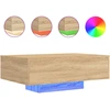 Image de vidaXL Table basse avec lampes LED Chêne Sonoma 85x55x31 cm