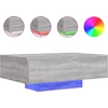 Image de vidaXL Table basse avec lampes LED Gris Sonoma 85x55x31 cm