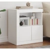 Image de vidaXL Sideboard avec éclairage LED blanc 60,5x37x67 cm