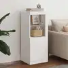 Image de vidaXL Sideboard avec éclairage LED blanc 41x37x100 cm