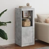 Image de vidaXL Sideboard avec lampes LED gris béton 41x37x100 cm