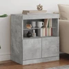 Image de vidaXL Sideboard avec lampes LED gris béton 60x37x67 cm