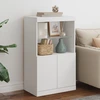 Image de vidaXL Sideboard avec lampes LED blanc 60,5x37x100 cm