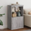 Image de vidaXL Sideboard avec lampes LED Gris Sonoma 60,5x37x100 cm