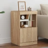 Image de vidaXL Sideboard avec lampes LED Chêne Sonoma 41x37x67 cm