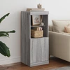 Image de vidaXL Sideboard avec lampes LED Gris Sonoma 41x37x100 cm