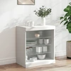 Image de vidaXL Sideboard avec éclairage LED blanc 60,5x37x67 cm