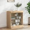 Image de vidaXL Sideboard avec lampes LED Chêne Sonoma 60,5x37x67 cm