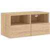 Image de vidaXL Armoire TV murale chêne Sonoma 60x30x30 cm Matériau dérivé du bois