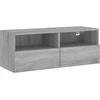Image de vidaXL Armoire TV murale Gris Sonoma 80x30x30 cm Bois composite