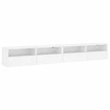 Image de vidaXL Armoires murales TV 2 pcs. Blanc 100x30x30 cm Bois composite