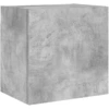 Image de vidaXL Armoire TV murale gris béton 40,5x30x40 cm Bois composite