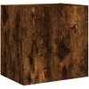 Image de vidaXL Armoire TV murale chêne fumé 40,5x30x40 cm Bois composite