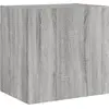 Image de vidaXL Armoire TV murale Gris Sonoma 40,5x30x40 cm Matériau dérivé du bois