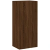 Image de vidaXL Armoire TV murale marron aspect chêne 40,5x30x90 cm Matériau dérivé du bois