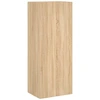 Image de vidaXL Armoire TV murale chêne Sonoma 40,5x30x102 cm Matériau dérivé du bois