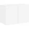 Image de vidaXL Armoire TV murale blanc 60x30x41 cm