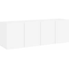 Image de Armoires TV murales 2 pcs. Blanc 60x30x41 cm