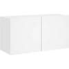 Image de vidaXL Armoire TV murale blanc 80x30x41 cm