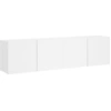 Image de Armoires TV murales 2 pcs. Blanc 80x30x41 cm
