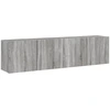 Image de vidaXL Armoires murales TV 2 pcs. Gris Sonoma 80x30x41 cm