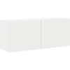 Image de vidaXL Armoire TV murale blanc 100x30x41 cm