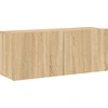 Image de vidaXL Armoire TV murale chêne Sonoma 100x30x41 cm